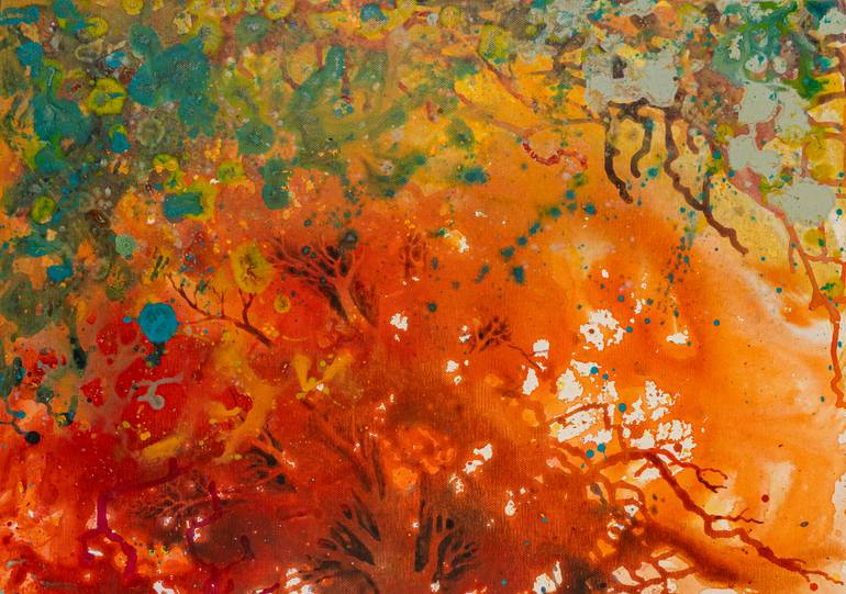 Original Abstract Nature Painting by Tanom Kongchan