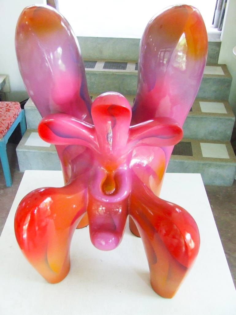 Original Fine Art Floral Sculpture by Tanom Kongchan