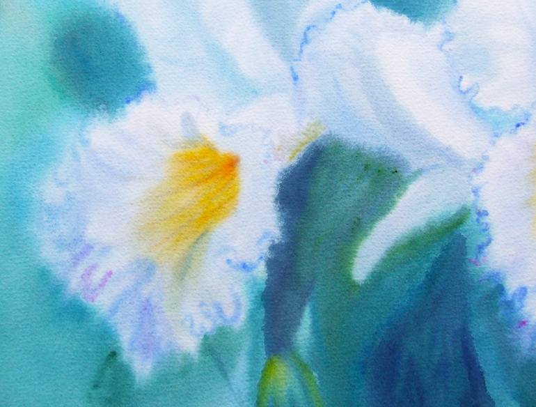 Original Expressionism Floral Painting by Tanom Kongchan