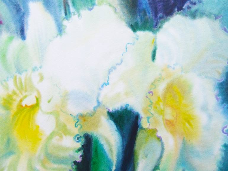 Original Impressionism Floral Painting by Tanom Kongchan