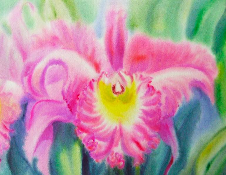 Original Expressionism Nature Painting by Tanom Kongchan