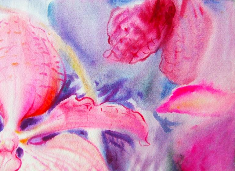 Original Expressionism Nature Painting by Tanom Kongchan