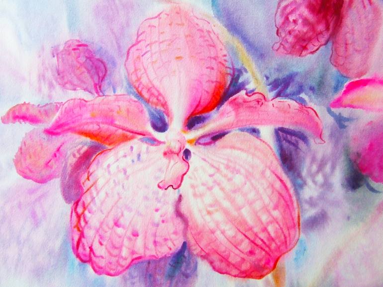 Original Expressionism Nature Painting by Tanom Kongchan
