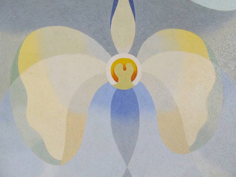 Original Abstract Floral Painting by Tanom Kongchan