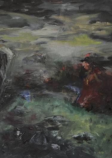 Original Expressionism Landscape Painting by filip callewaert