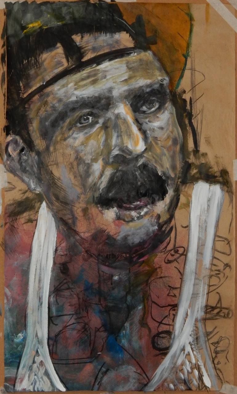 Original People Painting by filip callewaert