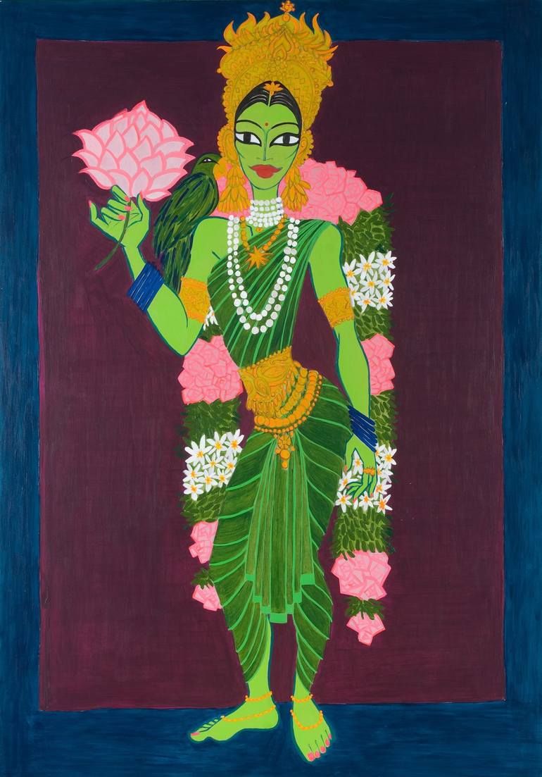 meenakshi Painting by elise collet soravito | Saatchi Art