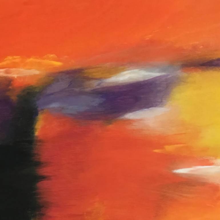 Original Abstract Painting by Susi Schuele | Abstract Expressionism Art on Wood | South Of The Border