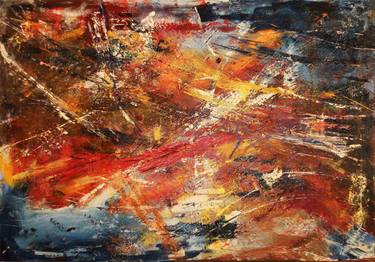 Original Abstract Expressionism Abstract Paintings by Frank Walkhoff