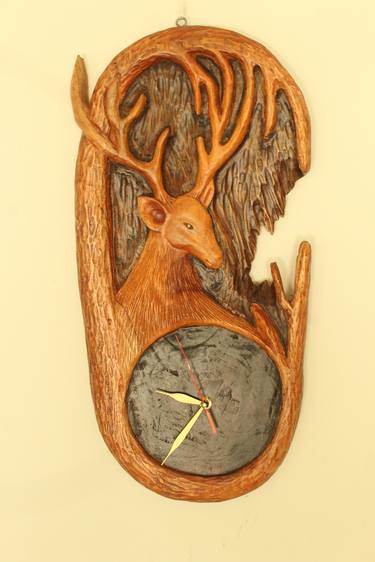 WOOD WORK - Deer with the Tree thumb