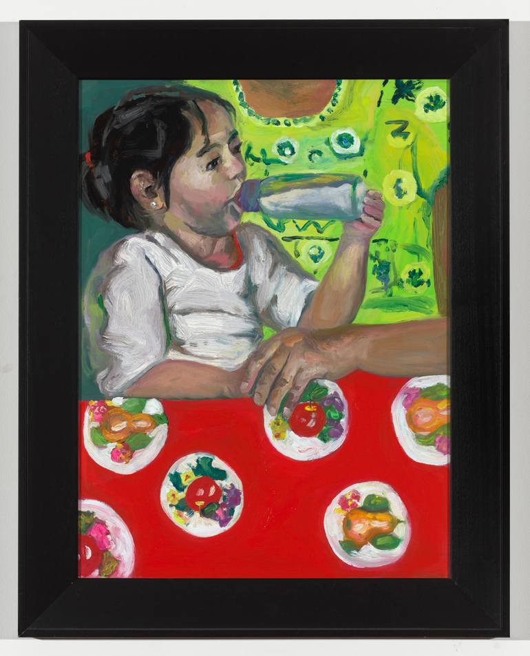Original Expressionism People Painting by Jessica Alazraki