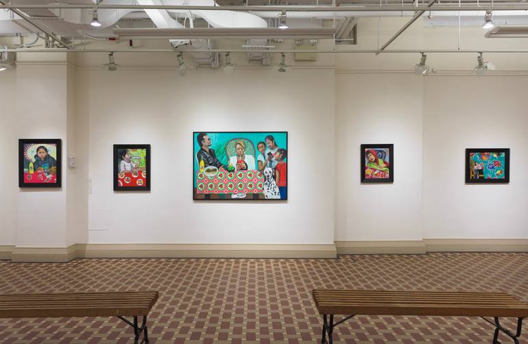 Original Expressionism People Painting by Jessica Alazraki