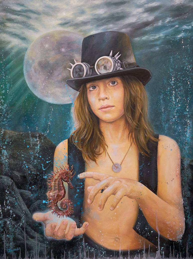 Original Figurative Nature Paintings by Carine Lauber