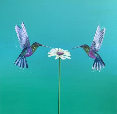 Two Hummingbirds ~ One Love thumb