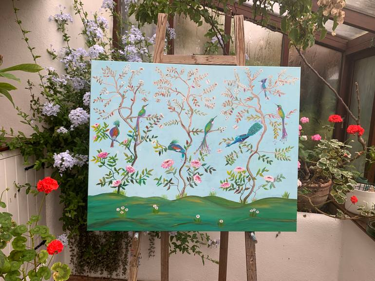 Original Impressionism Nature Painting by Laure Bury