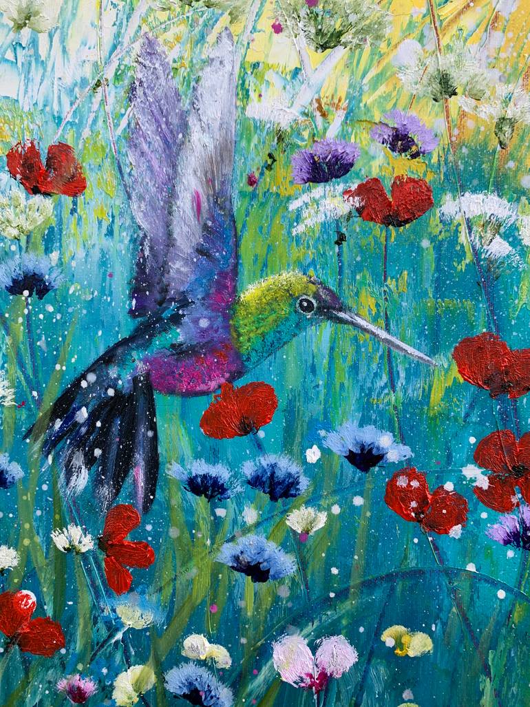 Original Abstract Expressionism Nature Painting by Laure Bury