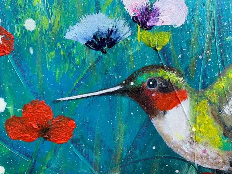 Original Abstract Expressionism Nature Painting by Laure Bury