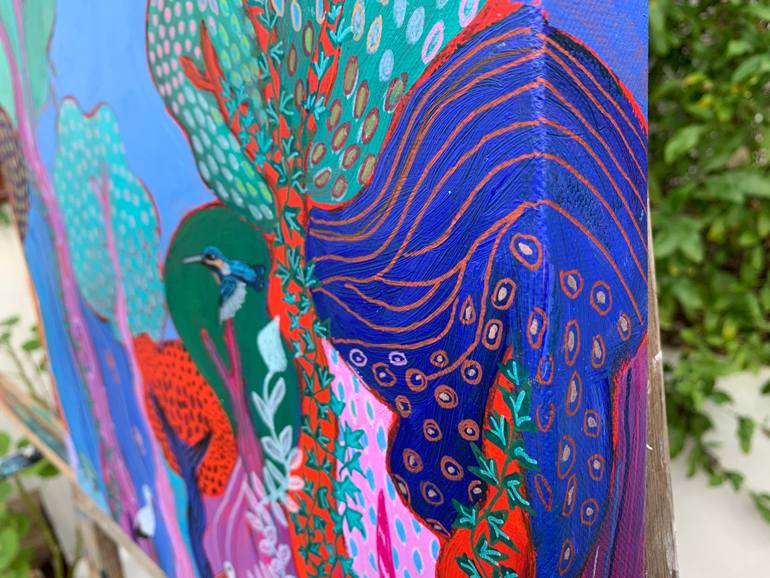 Original Abstract Expressionism Abstract Painting by Laure Bury