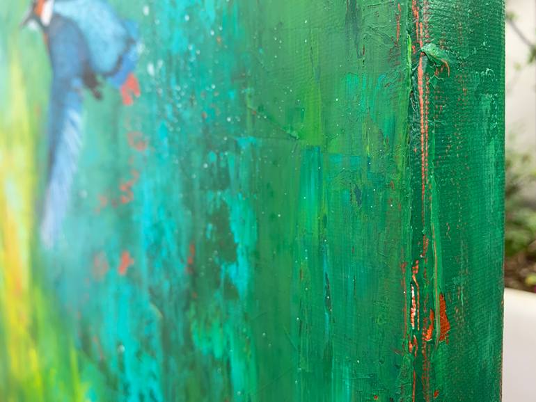 Original Expressionism Animal Painting by Laure Bury