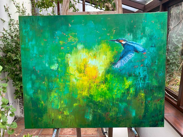Original Expressionism Animal Painting by Laure Bury