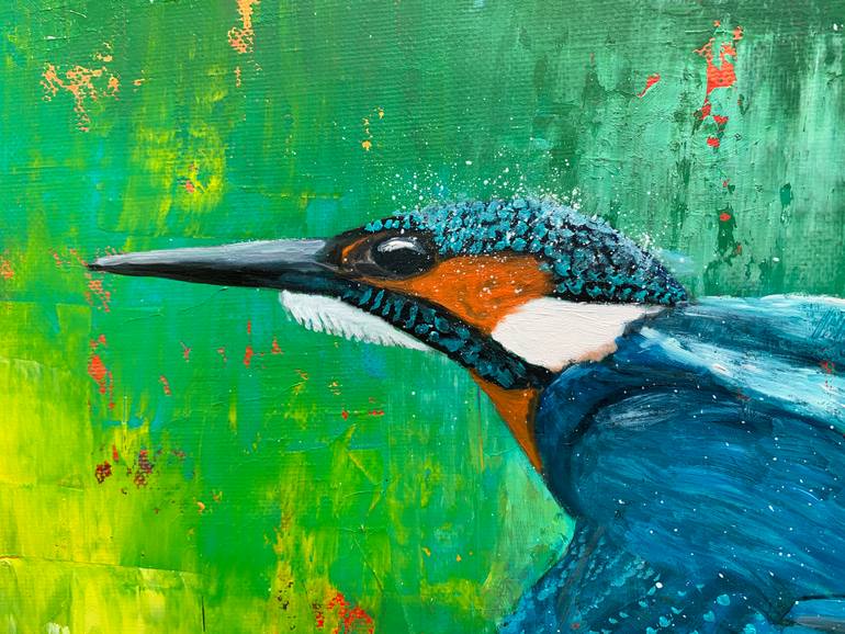 Original Expressionism Animal Painting by Laure Bury
