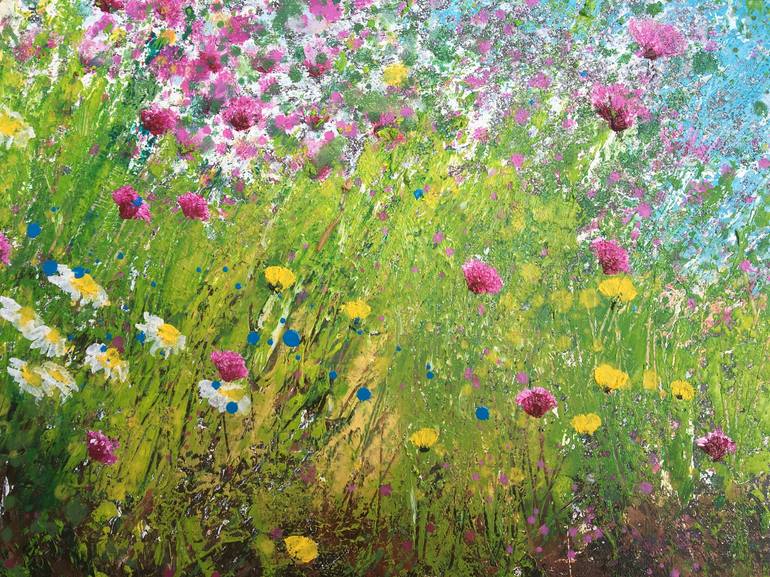 Original Impressionism Nature Painting by Laure Bury