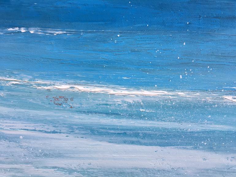 Original Abstract Beach Painting by Laure Bury