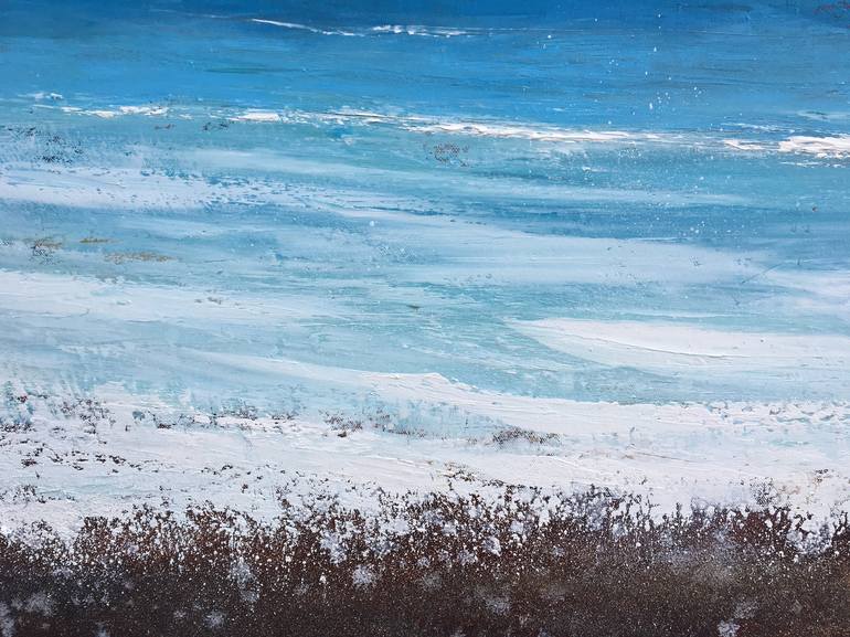 Original Abstract Beach Painting by Laure Bury