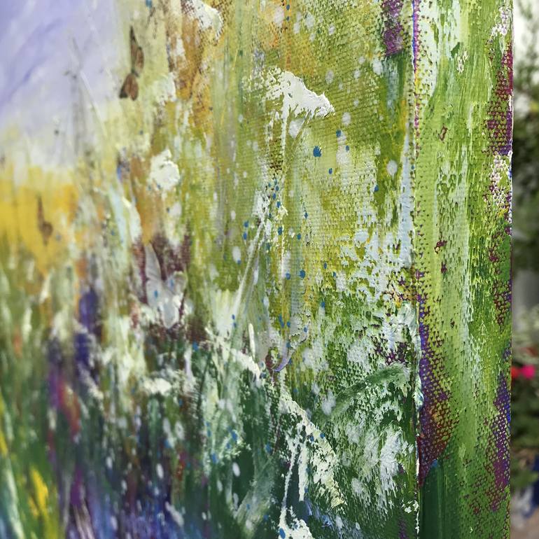 Original Impressionism Abstract Painting by Laure Bury