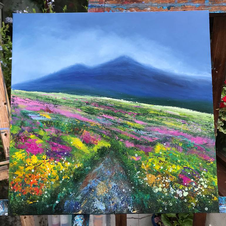 Original Impressionism Landscape Painting by Laure Bury