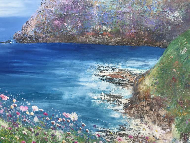 Original Fine Art Seascape Painting by Laure Bury