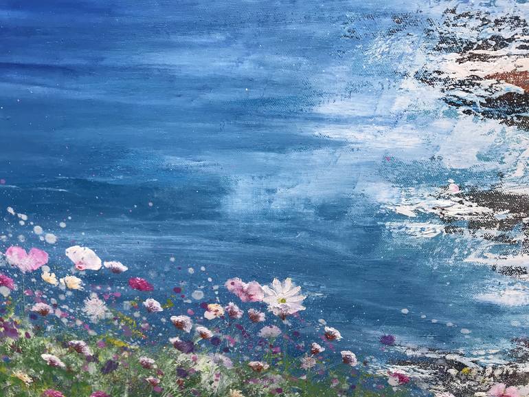 Original Fine Art Seascape Painting by Laure Bury