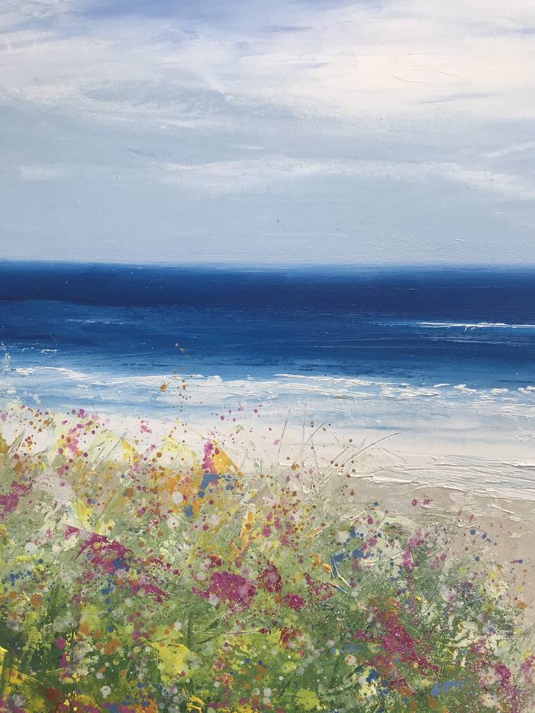 Original Fine Art Seascape Painting by Laure Bury