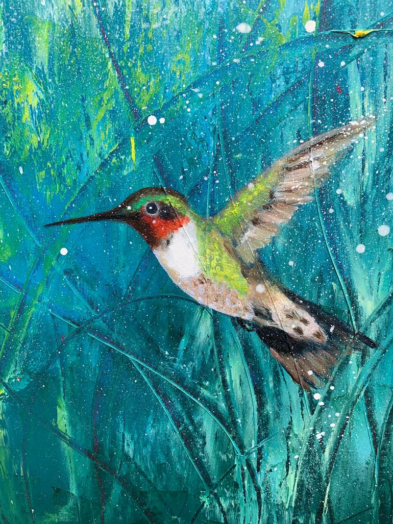 Original Expressionism Light Painting by Laure Bury