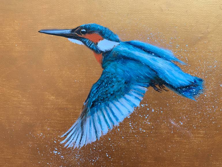 Original Impressionism Animal Painting by Laure Bury