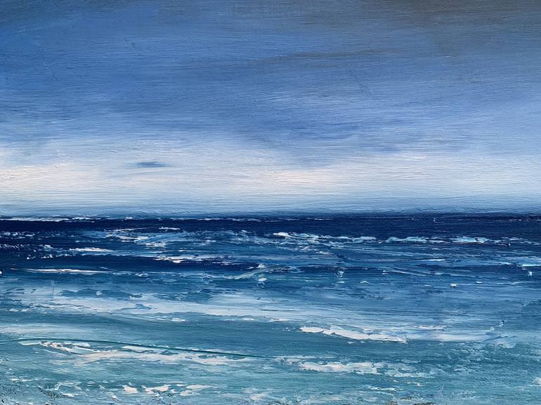 Original Fine Art Seascape Painting by Laure Bury