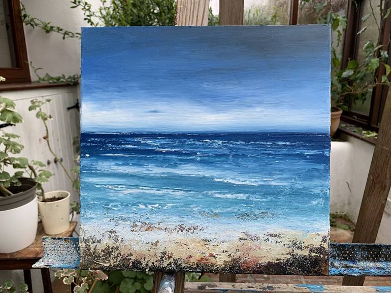 Original Fine Art Seascape Painting by Laure Bury