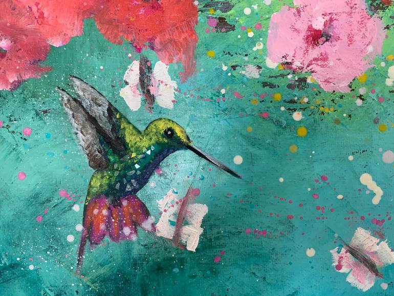 Original Expressionism Animal Painting by Laure Bury