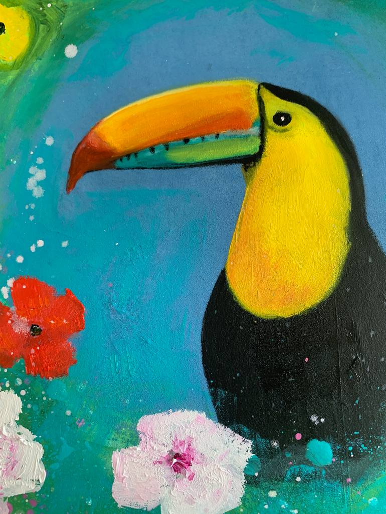 Original Expressionism Animal Painting by Laure Bury