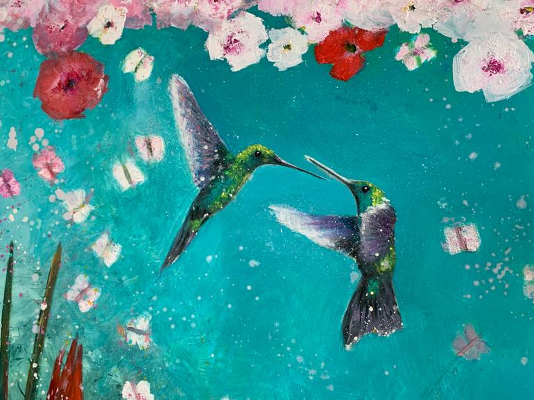 Original Expressionism Animal Painting by Laure Bury