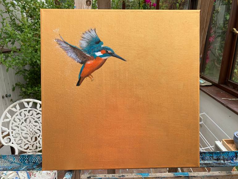 Original Expressionism Animal Painting by Laure Bury