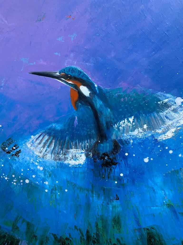 Original Abstract Expressionism Animal Painting by Laure Bury