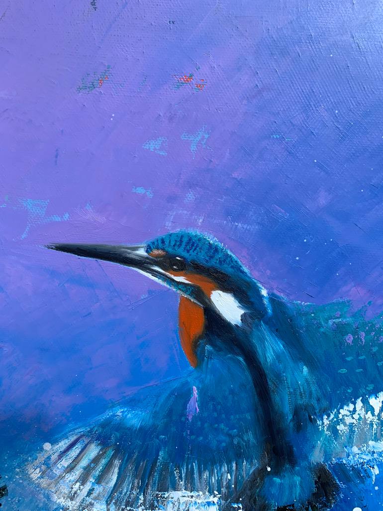 Original Abstract Expressionism Animal Painting by Laure Bury