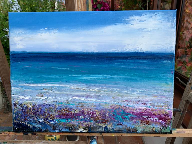 Original Contemporary Seascape Painting by Laure Bury