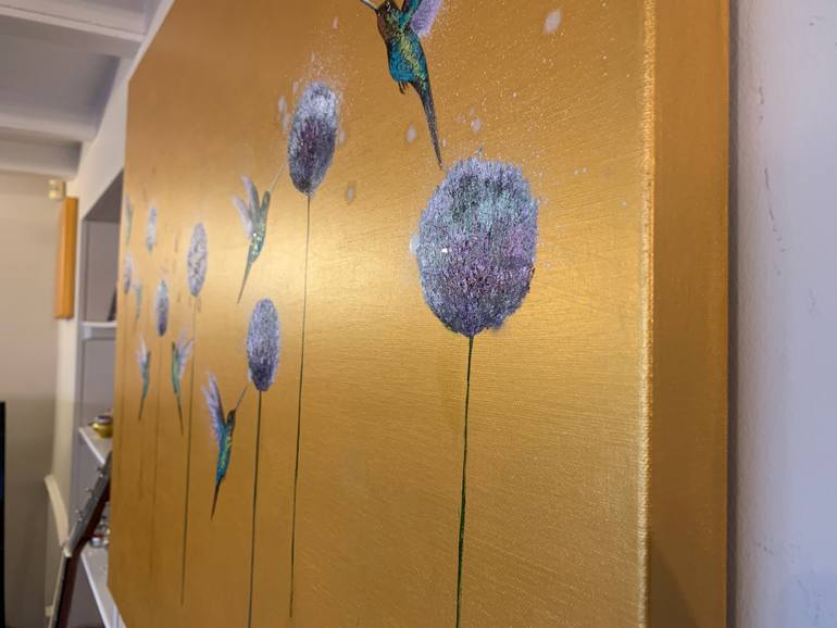 Original Abstract Expressionism Fantasy Painting by Laure Bury
