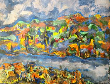 Original Expressionism Landscape Paintings by Andrew Walaszek