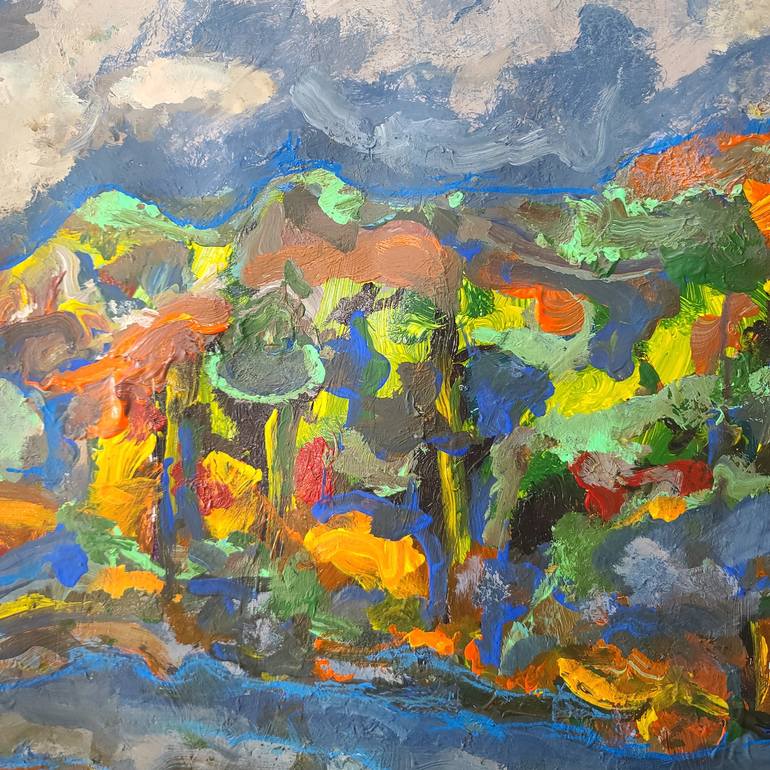Original Expressionism Landscape Painting by Andrew Walaszek