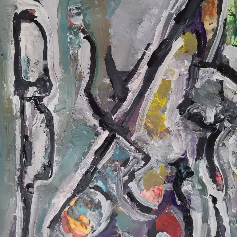 Original Abstract Expressionism Abstract Painting by Andrew Walaszek