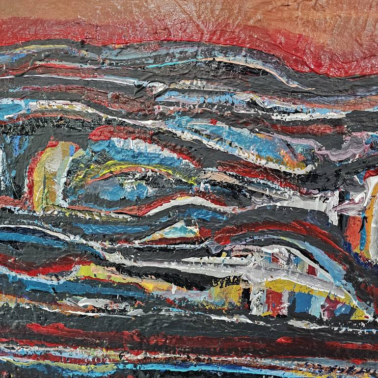 Original Abstract Expressionism Landscape Painting by Andrew Walaszek
