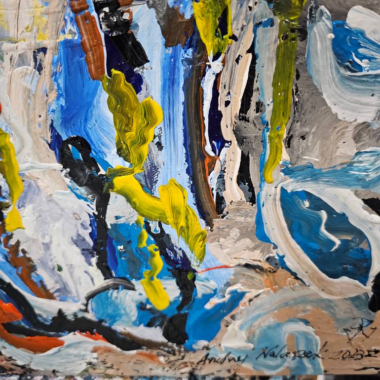 Original Abstract Expressionism Abstract Painting by Andrew Walaszek